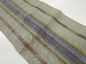 絽縞模様織出し名古屋帯